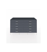 Kronos Konsol 10 Çekmeceli  176x59x99 Çam-Antrasit