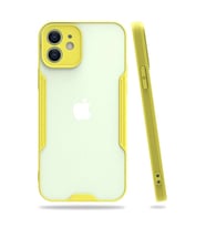 İphone 12 Kılıf Platin Silikon - Sarı