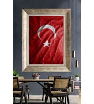 GÜMÜŞ ÇERÇEVELİ PASPARTULU TABLO A110