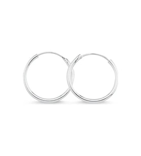 Mini Halka Model 15 MM Gümüş Küpe