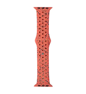 Vendas Apple Watch 40mm Uyumlu Yeni Seri 2023 Strap Kayış Silikon Kordon (Turuncu)