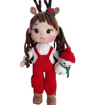 Kardelen Bebek Amigurumi Organik Oyuncak