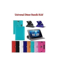 Fuchsia Galaxy Tab A 8.0" Inç T290 ile Uyumlu Dönerli Standlı Tablet Kılıfı