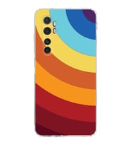 Xiaomi  Mi Note 10 Lite  Kamera Korumalı Kapak Renk Cümbüşü Tasarımlı Şeffaf  Kılıf