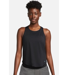 Nike Dri-FIT Run Division Women's Running Tank Top Black Kadın Reflektörlü Koşu Antrenman Atleti Siyah
