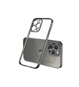 Apple iPhone 13 Pro Uyumlu Kılıf Zore Mat Gbox Kapak (Siyah)