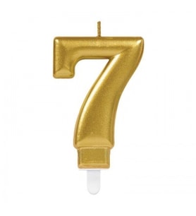 7 Rakam Mum Gold Renk