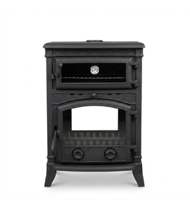 Dorello Fırınlı 4 Camlı Pik Döküm Odun Kömür Sobası - DRL-012YK