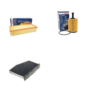 Bosch Filtre Bakım Seti Seat Altea 1.9 TDI Dizel 2003-2007 Hava + Yağ f. + Polen Filtre Sardes