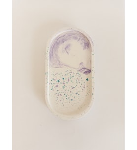 TERRAZZO OVAL TRAY DEKORATİF ALTLIK