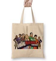 The Big Bang Theory İllüstrasyon Bez Çanta Uzun Saplı