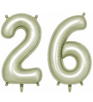 26 Rakam Folyo Balon Yeşil Rengi (76 cm)
