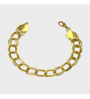 Arnes Jewelry Çelik 22 Ayar Altın Kaplama Samanyolu Bileklik (Gold)