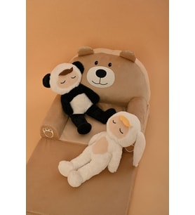 Portatif, Yıkanabilir, Katlanabilir Peluş Çocuk Koltuğu 120 Cm (KAHVE)