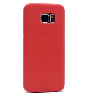 Samsung Galaxy S7 Edge Kılıf A+ Ultra İnce Sert Kapak (Kırmızı)
