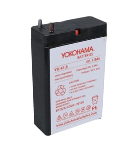 Ayt Yokohama YH-41.8 4 Volt 1.8 Amper Akü 50x76x22 mm Yeni Tarihli Taze Akü
