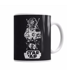 Camiseta Star Wars Vader Estrela da Morte Kupa Bardak Porselen