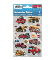 TANEX KIDS TNX-25040 DEKOTARİF ETİKETLER - KAMYON SERİSİ- 1 ADET