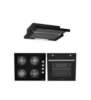 ALVEUS BLACK STYLE 604 3'LÜ SİYAH ANKASTRE SET (F5ECR-GLS640-MFA604)