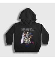 Presmono Unisex Çocuk Siyah Poster Tim Burton Film Beetlejuice Kapüşonlu Sweatshirt 455518tt