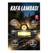 1200 Lümen COB LED Şarjlı Su Geçirmez Mıknatıslı Kafa Lambası
