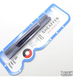 Sheaffer 96380 Dolma Kalem Kartuşu, 5'Li Blister, Mor Renk