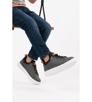 Walkway Füme Lastik Bağcıklı Comfort Rahat Tabanlı Erkek Çocuk Sneaker Balase F