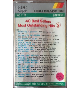 (Plak Değildir KASET tir) 40 Best Sellers Most Outstanding Hits 2 Kaset
