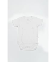 Organik Kruvaze Yarım Kol Body Bs17101 Beyaz