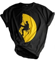 Genıus Store Unisex Tişört Outdoor Baskılı T-shirt 21 Farklı Baskı Model Ücretsiz Kargo (Siyah-Sarı)