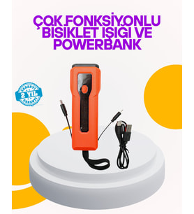 Su Geçirmez Bisiklet Işığı 5000 mAh Powerbankli Ön Far