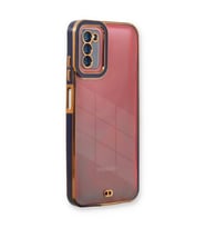 Samsung Galaxy A03s Kılıf Liva Lens Silikon - Mavi