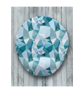Elmas Desen Oval Bilek Destekli Mouse Pad