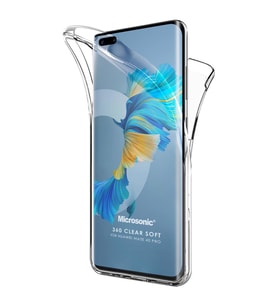 Microsonic Huawei Mate 40 Pro Kılıf 6 Tarafı Tam Full Koruma 360 Clear Soft Şeffaf