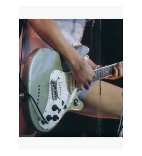 Retro Gitar Çekimi Tablo Ahşap Poster Dekoratif