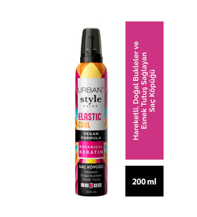 Style Guide Elastic Curl Doğal Görünüm Sağlayan Saç Köpüğü-esnek Tutuş-vegan -200 ml