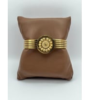 Arnes Jewelry Çelik Çeyrekli Dorikalı Kelepçe Bileklik