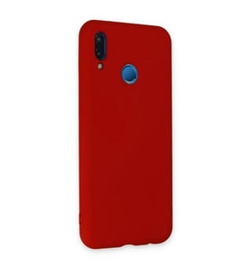 Huawei P20 Lite Kılıf Nano İçi Kadife  - Kırmızı