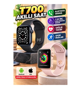 T700 Akıllı Saat – Bluetooth Arama, 1.54 İnç Dokunmatik Ekran, Android ve iOS Uyumlu