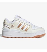 Adidas Forum Bold Stripes Leather Womens Sneaker Hakiki Deri Kadın Günlük Spor Ayakkabı Beyaz