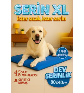 Serin 80x40cm Çok Mevsim Kedi/Köpek Matı, Sıcak ve Soğuk Kullanım