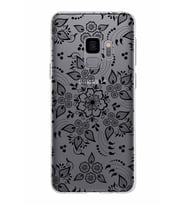 Samsung Galaxy S9 Kapak Nostalji Desen Tasarımlı Şeffaf Silikon Kılıf