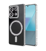 Xiaomi Redmi Note 13 Pro 4g Joke Simli Magneticsafe Kılıf - Gümüş