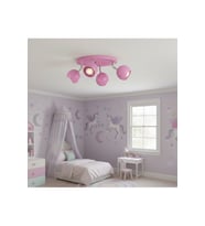 GU10 DUY 4’lü Küre Şeker Pembe Bebek Odası LED Spot Avize Os ram Tasarruflu Ampül Çocuk Odası Avize