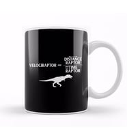 Distanceraptor Divided By Timeraptor Velociraptor Kupa Bardak Porselen