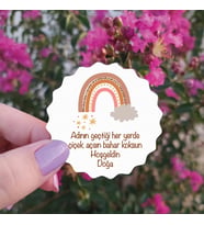 Ahşap Magnet rainbow