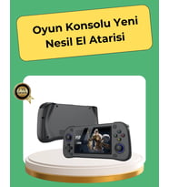 Mey İthalat® Oyun Destekli Taşınabilir Konsol 64Gb Kart Dahil (Krem)