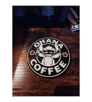Stitch Tasarımlı Dekoratif Bardak Altlığı
