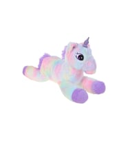 Peluş 60 Cm Yatan Boynuzlu At (Çok Renkli)