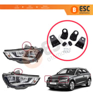 Audi A3 S3 MK3 8V 2012-2020 8V0998121 8V0998122 İçin Sol Sağ Ön Far Tamir Seti